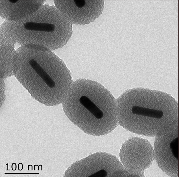介孔二氧化硅包覆金纳米棒